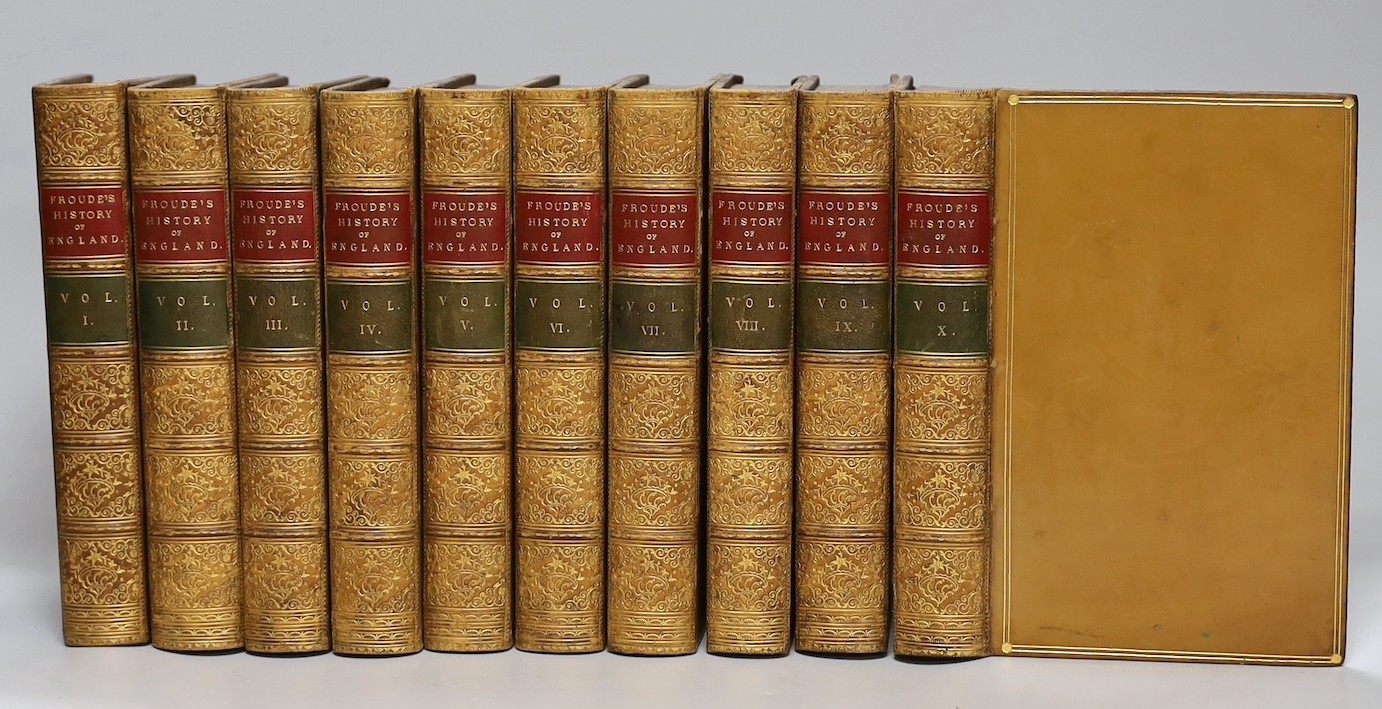 Froude, James Anthony - History of England, 3rd edition, 10 vols, 8vo, calf, Parker, Son and Born, London, 1862